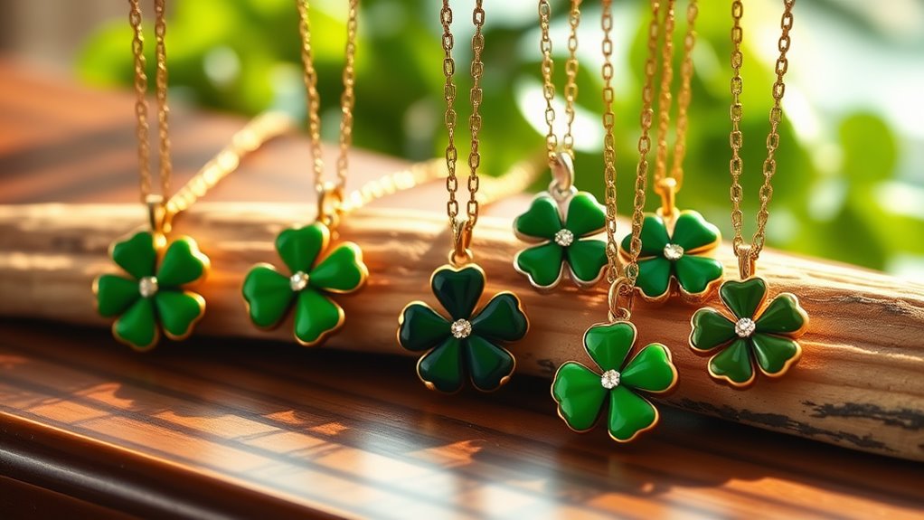 lucky clover necklaces collection